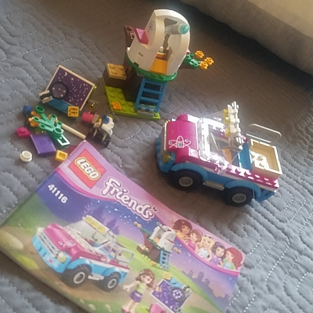 Lego friends space exploration car set
